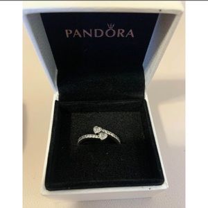 Pandora Silver Ring with Box Size 6